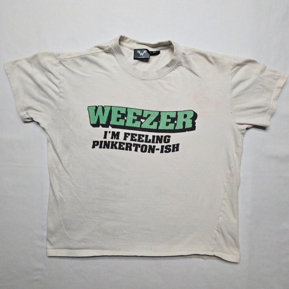 Weezer Pinkerton Graphic Tee White Mens M Cotton Band T-Shirt